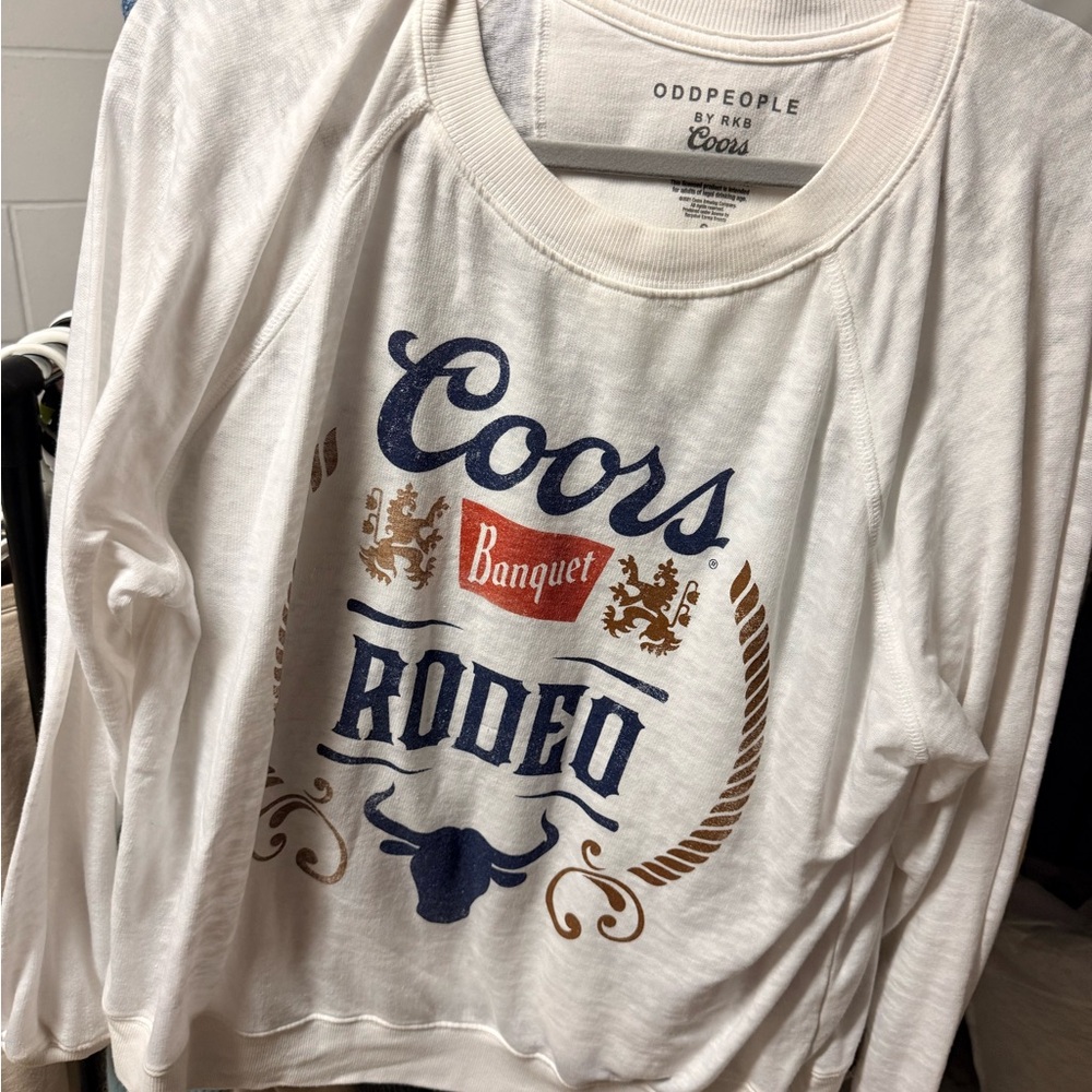 Coors Banquet White Sweatshirt